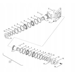 Bevel gear for grain hopper New Holland 8439406