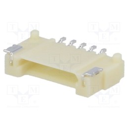 1 pcs x HIROSE - DF14-5P-1.25H(24) - Socket, wire-board, male, DF14, 1.25mm, PIN: 5, SMT, on PCBs, tinned