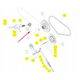 102761019 roller chain of the elevator drive