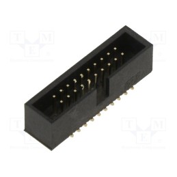 1 pcs x ADAM TECH - HBHR-B2-20-VG-SMT - Socket, IDC, male, PIN: 20, vertical, SMT, 1.27mm, Layout: 2x10