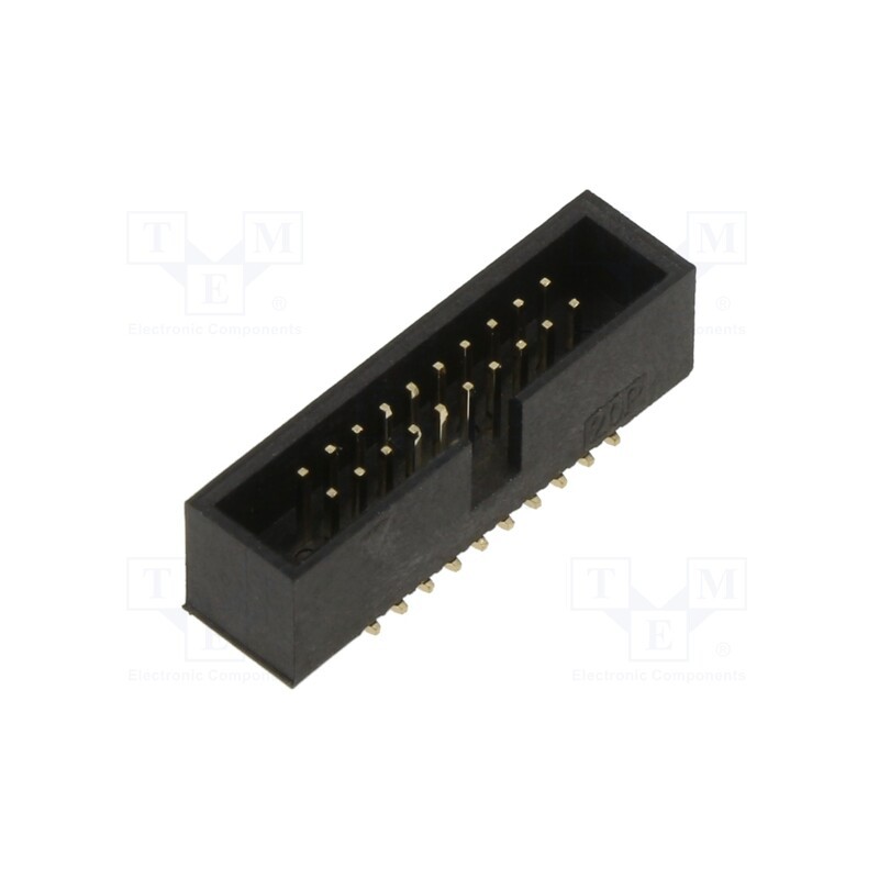 1 pcs x ADAM TECH - HBHR-B2-20-VG-SMT - Socket, IDC, male, PIN: 20, vertical, SMT, 1.27mm, Layout: 2x10