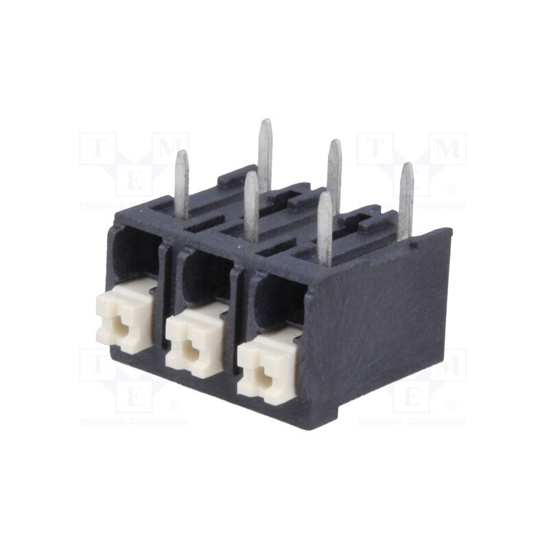 1 pcs x DEGSON ELECTRONICS - DG212R-THR-5.0-03P-13-100AH - PCB terminal block, angled 90°, 5mm, ways: 3, on PCBs, 0.2÷1.5mm2