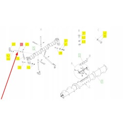 102251244 header auger finger 16 x 250 x 80 mm