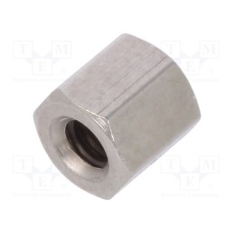 10 pcs x DREMEC - 110X05 - Screwed spacer sleeve, 5mm, Int.thread: UNC4-40, hexagonal, brass
