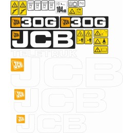 Sticker stickers jcb 20g 25g 30g 35g trolley