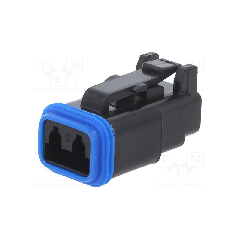 1 pcs x BULGIN - PX0102S02BK - Connector: wire-wire, PX0, female, plug, for cable, PIN: 2, black