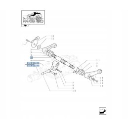 Lift roller new holland case 5176508 cnh