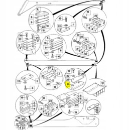 Arm extension slide, thickness 22mm jcb 532 533 105 160 01789