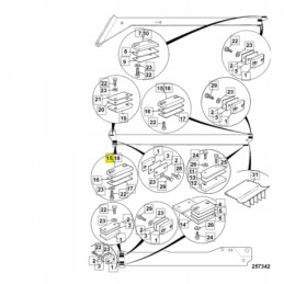 Arm extension slide, thickness 14 3mm jcb 530 105 530s 331 17560