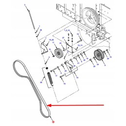 71410765 composite V-belt 2b x 3350 la