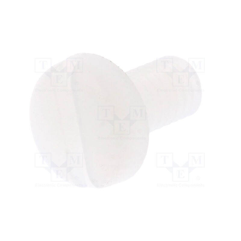 10 pcs x DREMEC - 8G204M4X08 - Screw, M4x8, 0.7, Head: cheese head, slotted, 1,3mm, polyamide