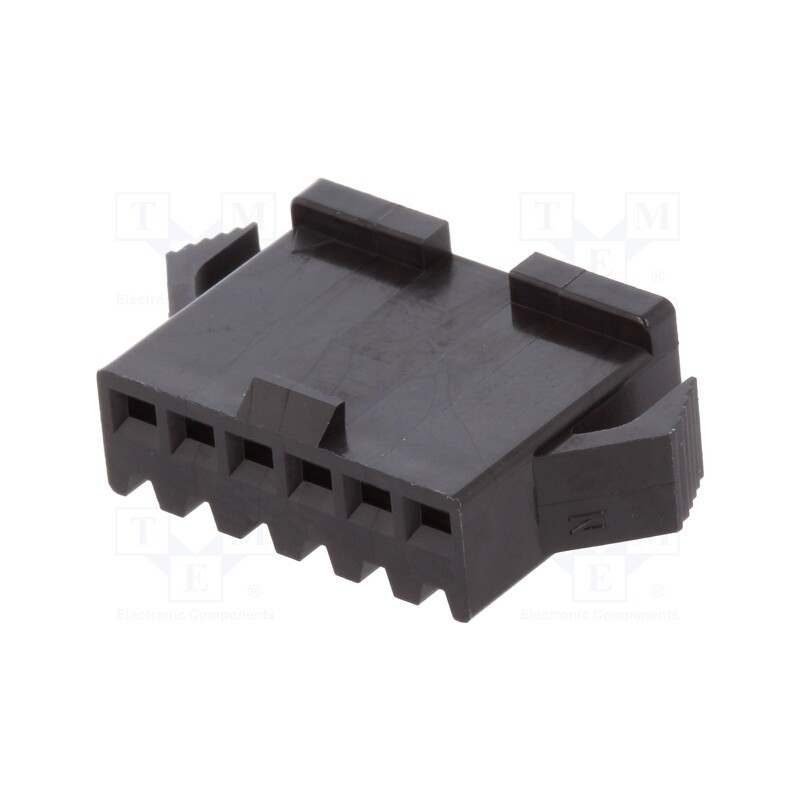 1 pcs x JST - SMP-06V-BC - Plug, wire-wire, female, SM, 2.5mm, PIN: 6, w/o contacts, for cable