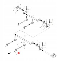 Massey Ferguson LA322843750 guide, replacement