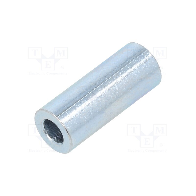 10 pcs x DREMEC - 3210/5,3X25 - Spacer sleeve, 25mm, cylindrical, steel, zinc, Out.diam: 10mm