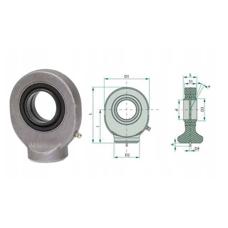 30mm cylinder eye to be welded to the piston rod