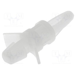 10 pcs x DREMEC - FIX-LCBS-7.9 - PCB distance, polyamide, L: 7.9mm, snap fastener, natural, UL94V-2