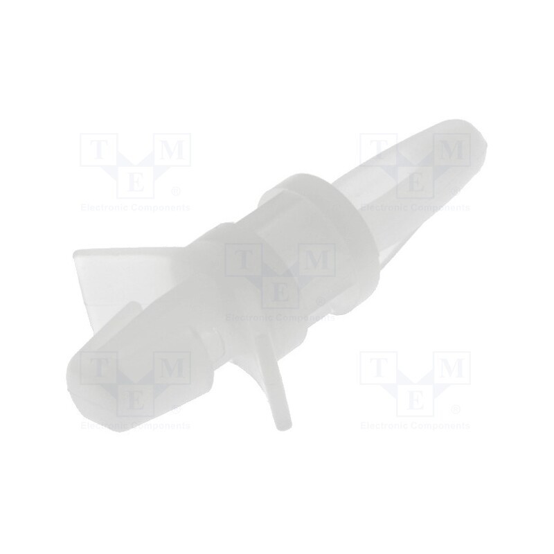 10 pcs x DREMEC - FIX-LCBS-7.9 - PCB distance, polyamide, L: 7.9mm, snap fastener, natural, UL94V-2