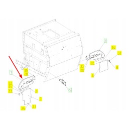 102507941 rear light cover rostselmash