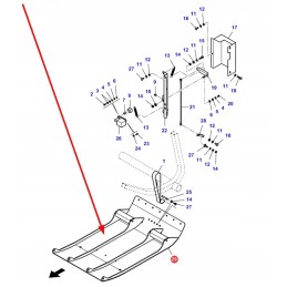 La323410150 header plate for the autolevel system