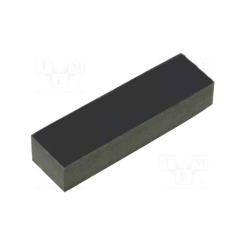 10 pcs x FIX&FASTEN - FIX-SF-195640 - Self-adhesive foot, H: 4mm, black, rubber, W: 19mm, L: 5.6mm