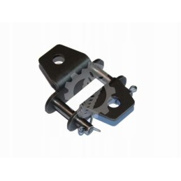 Inclined feeder chain clip with lugs 38 4r