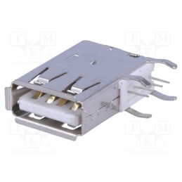 1 pcs x CONNFLY - DS1095-01-WNR0 - Socket, USB A, THT, side,angled 90°