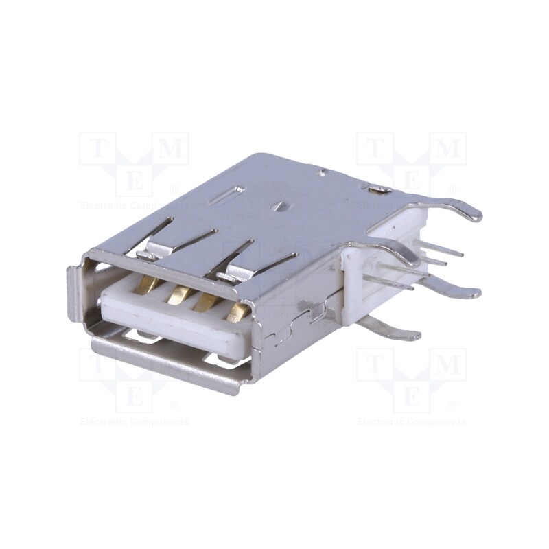 1 pcs x CONNFLY - DS1095-01-WNR0 - Socket, USB A, THT, side,angled 90°