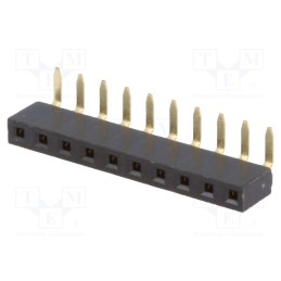 1 pcs x NINIGI - ZL306-10 - Socket, pin strips, female, PIN: 10, angled 90°, 2.54mm, THT, 1x10