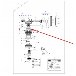 D46150151 o-ring of the gearbox