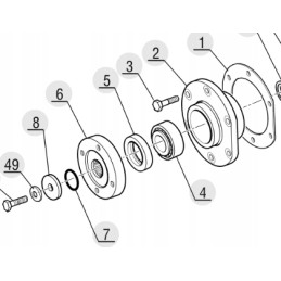 Manitou 705151 angle box hub