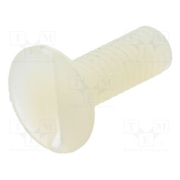 10 pcs x DREMEC - 8G202M4X12 - Screw, M4x12, 0.7, Head: countersunk, slotted, 1,3mm, polyamide