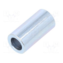10 pcs x DREMEC - 3210/6,2X20 - Spacer sleeve, 20mm, cylindrical, steel, zinc, Out.diam: 10mm