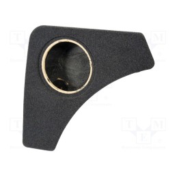 1 pcs x BASSER - FBSKOD07 - Car loudspeaker enclosure, MDF, black melange, textil, 200mm