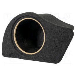 1 pcs x BASSER - FBAUDI17 - Car loudspeaker enclosure, MDF, black melange, textil, 250mm