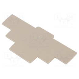 1 pcs x WEIDMu00dcLLER - 2428560000 AEP 3T 2.5 - End plate, colourless, A series
