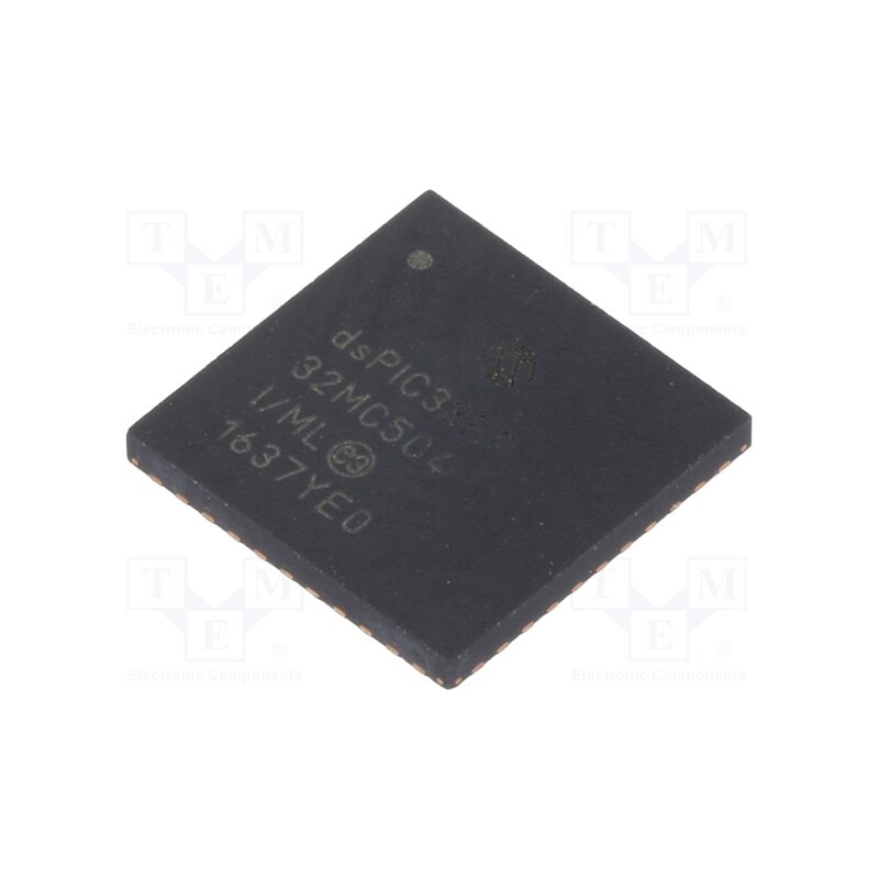 1 pcs x MICROCHIP TECHNOLOGY - DSPIC33EP32MC504-I/ML - IC: dsPIC microcontroller, 32kB, 4kBSRAM, QFN44, DSPIC, 0.65mm