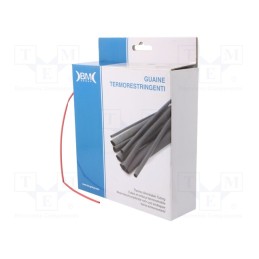 1 rol x BM GROUP - GBS016MRO - Heat shrink sleeve, glueless, 2: 1, 1.6mm, L: 12m, polyolefine