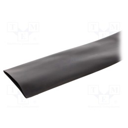 1 rol x ALPHA WIRE - FIT2212IN BLACK 125 FT - Heat shrink sleeve, 2: 1, 50.8mm, L: 38.1m, black, polyolefine, reel