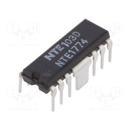 1 pcs x NTE Electronics - NTE1774 - IC: driver, bidirectional,motor controller, DIP12, 1A, Ch: 4, 25VDC