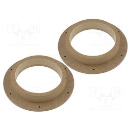 1 set x 4CARMEDIA - Spacer ring, MDF, 165mm, Subaru, impregnated,varnished, 2pcs.
