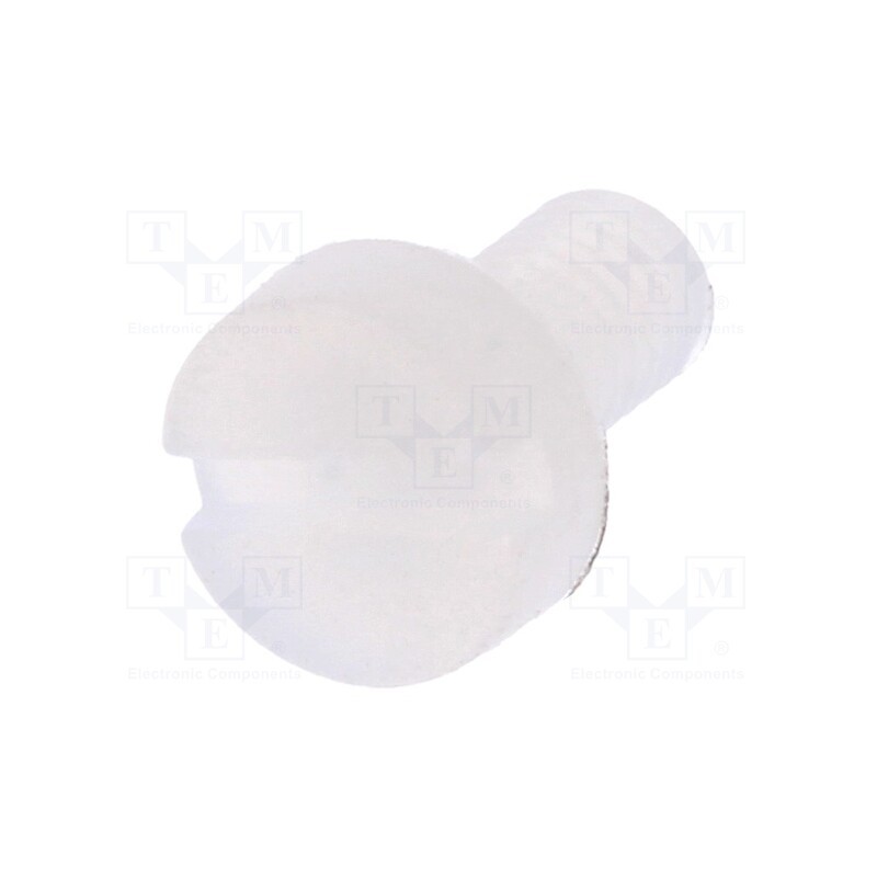 10 pcs x DREMEC - 8G201M3X06 - Screw, M3x6, 0.5, Head: cheese head, slotted, 0,9mm, polyamide