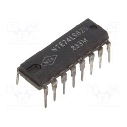 1 pcs x NTE Electronics - NTE74LS625 - IC: digital, voltage controlled oscillator, TTL, THT, DIP16, Ch: 2