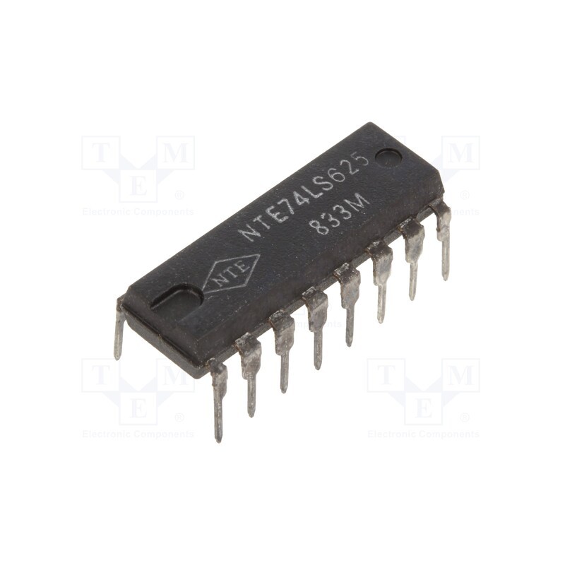 1 pcs x NTE Electronics - NTE74LS625 - IC: digital, voltage controlled oscillator, TTL, THT, DIP16, Ch: 2