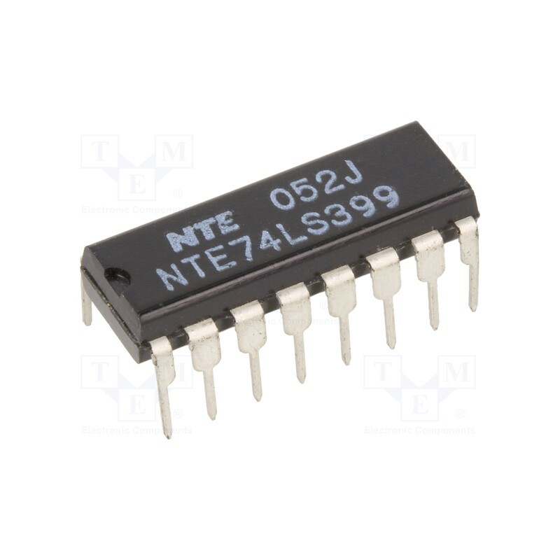 1 pcs x NTE Electronics - NTE74LS399 - IC: digital, multiplexer, Ch: 4, DIP16, TTL