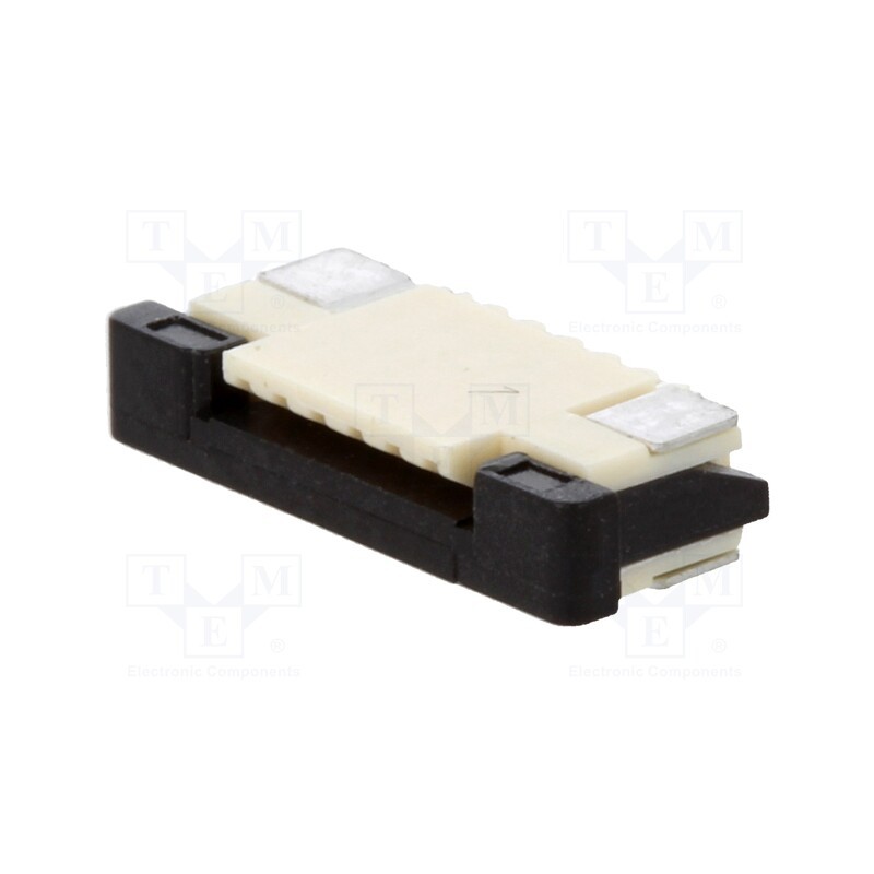 1 pcs x ADAM TECH - PCA-2K-06-HU-3 - Connector: FFC/FPC, horizontal, PIN: 6, top contacts,ZIF, SMT, 0.5A
