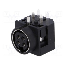 1 pcs x CONNFLY - DS1093-05-BN40X - Socket, DC supply, R7B, female, PIN: 4, THT, 30VDC, -20÷80°C