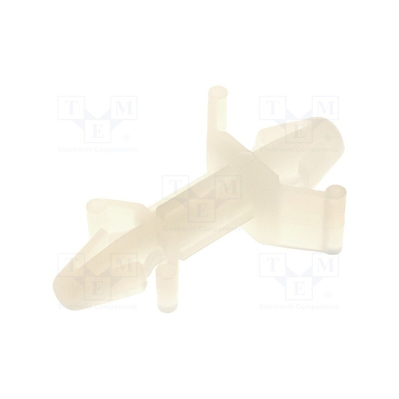 10 pcs x KSS WIRING - CS-0610 - PCB distance, polyamide, L: 9.6mm, snap fastener, natural, UL94V-2