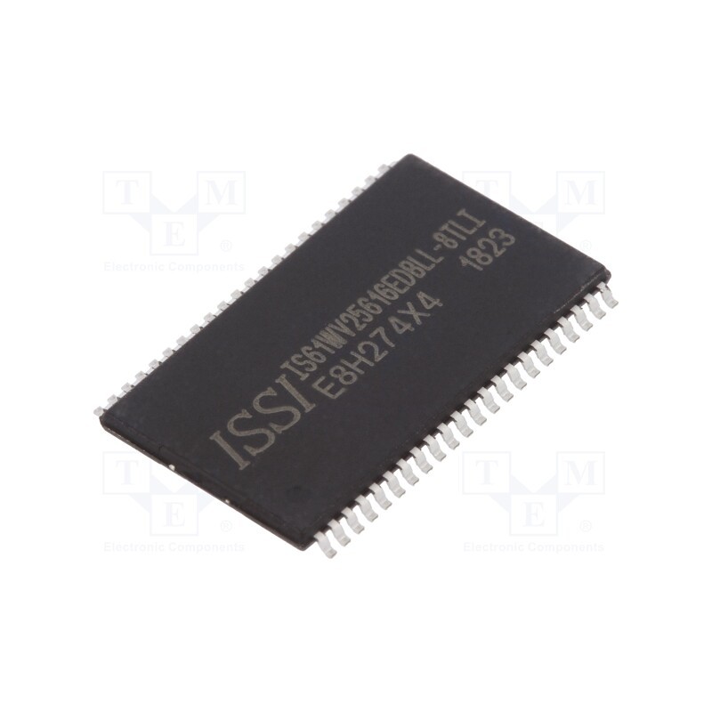 1 pcs x ISSI - IS61WV25616EDBLL-8TLI - IC: SRAM memory, 4MbSRAM, 256kx16bit, 3.3V, 8ns, TSOP44 II