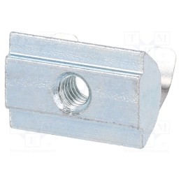10 pcs x FATH - 096284F - Nut, for profiles, Width of the groove: 6mm, steel, zinc, T-slot