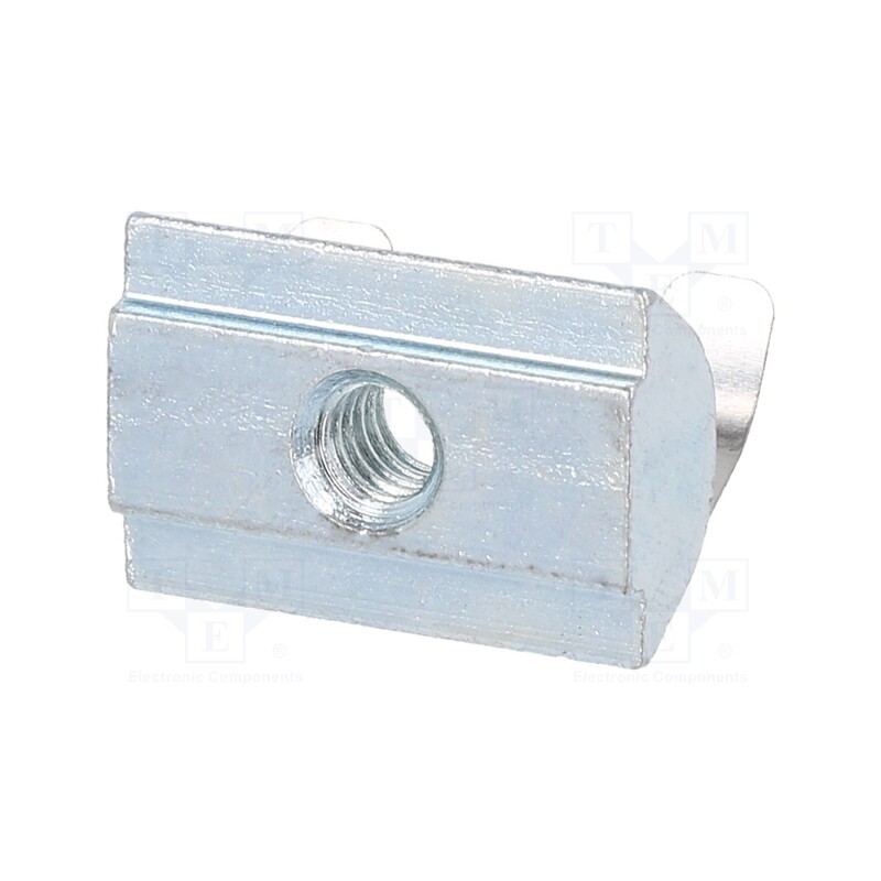 10 pcs x FATH - 096284F - Nut, for profiles, Width of the groove: 6mm, steel, zinc, T-slot